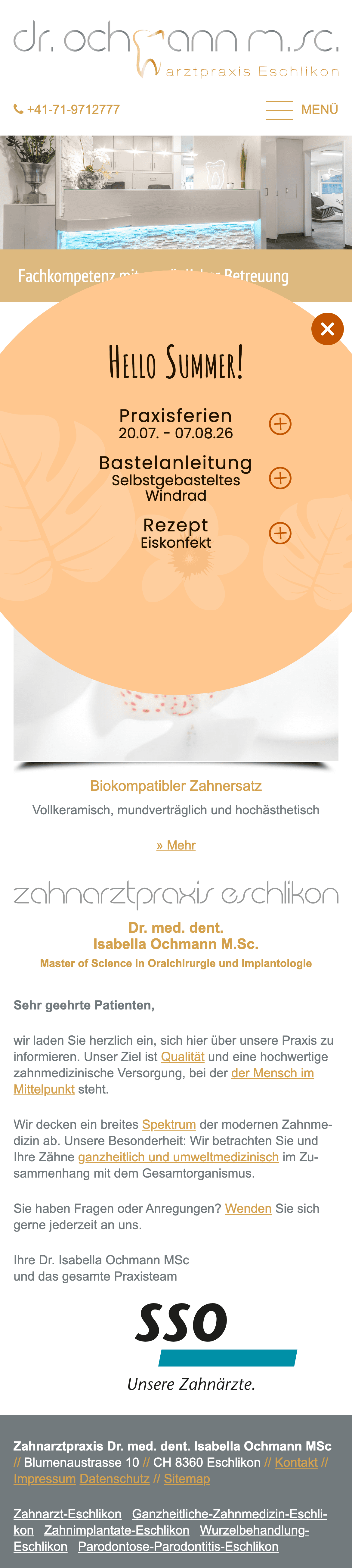 Heute · zahnarztpraxis-eschlikon.ch